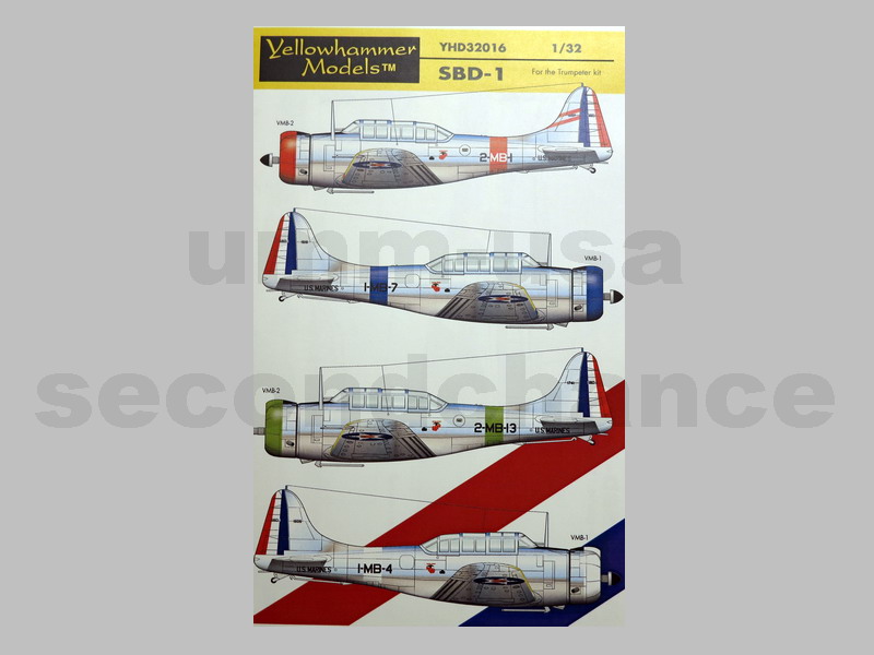 YHD32016 SBD-1 Mask & Decals (SCH) 1/32